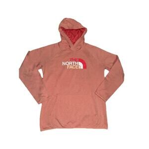 THE NORTH FACE womens PINK/orange PULLOVER HOODIE SIZE LARGE Active